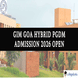 GIM Goa Hybrid PGDM Admission 2026 Open Till March 21; Apply @gim.ac.in